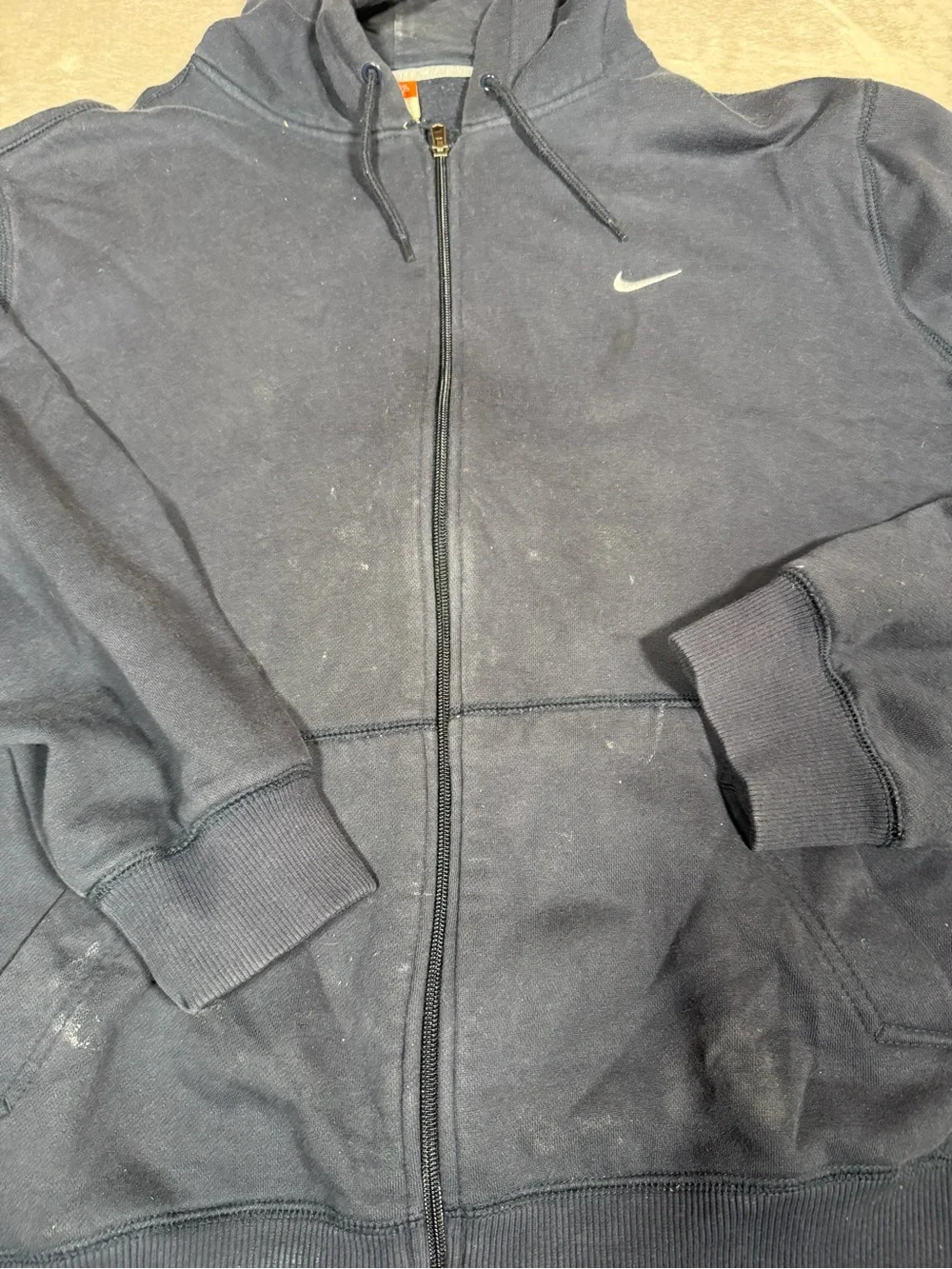 Nike Men's Dark Navy Full-Zip Hooded Sweatshirt